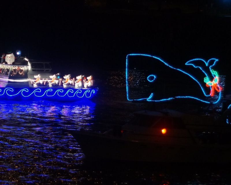 Illuminated Fishing Boats Create a Floating Light Show