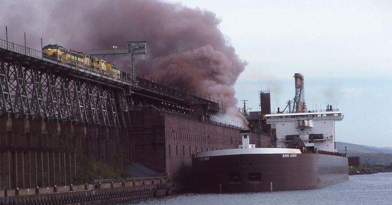 The Contrast with the Massive Industrial Harbor