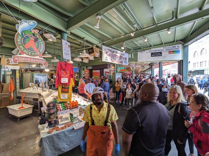The Famous Flying Fish at Pike Place Fish Market