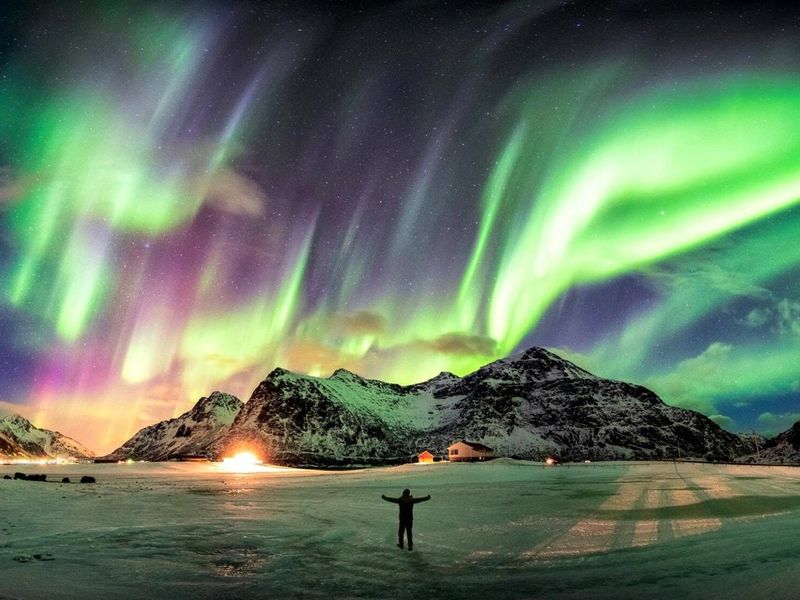 Northern Lights as Nighttime Light