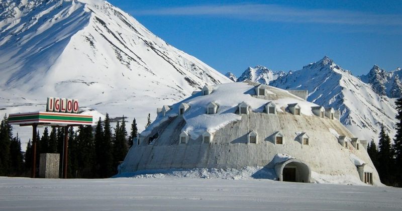 A Giant Igloo Rising Unexpectedly From Alaska’s Wilderness