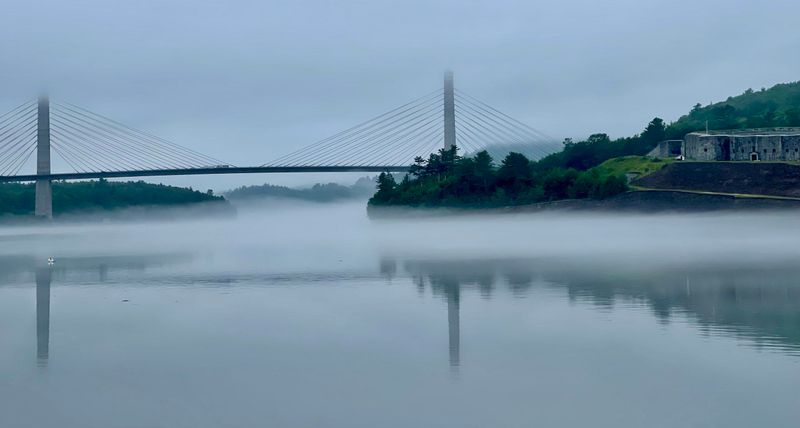 Fog Rolling In From Penobscot Bay