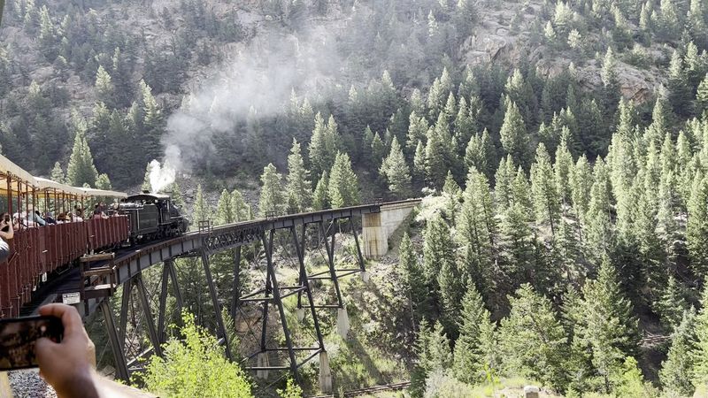 Georgetown and Idaho Springs Along Ice Lined Roads