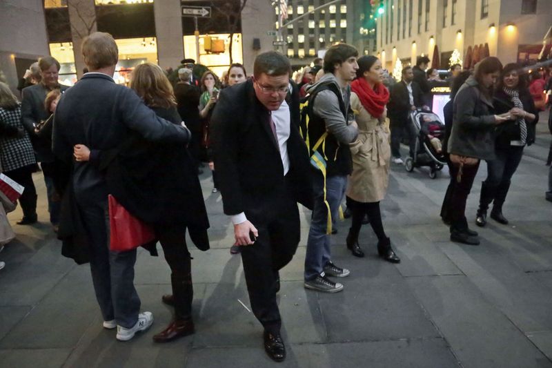 The Sudden Stop to Point at Buildings