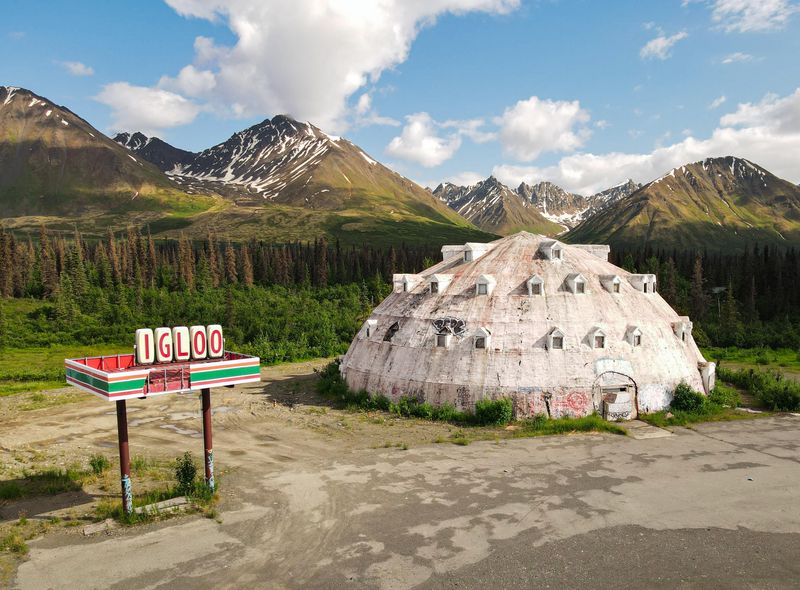 A Frozen Oddity That Continues to Fascinate Passing Travelers