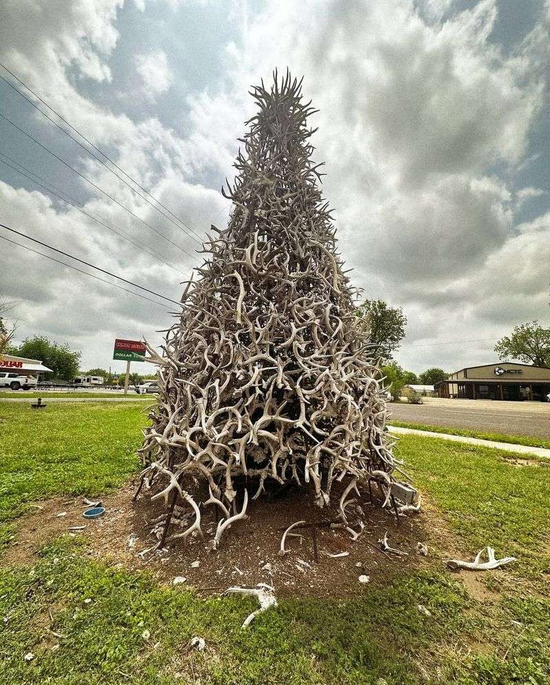 Junction and Its Towering Deer Antler Display