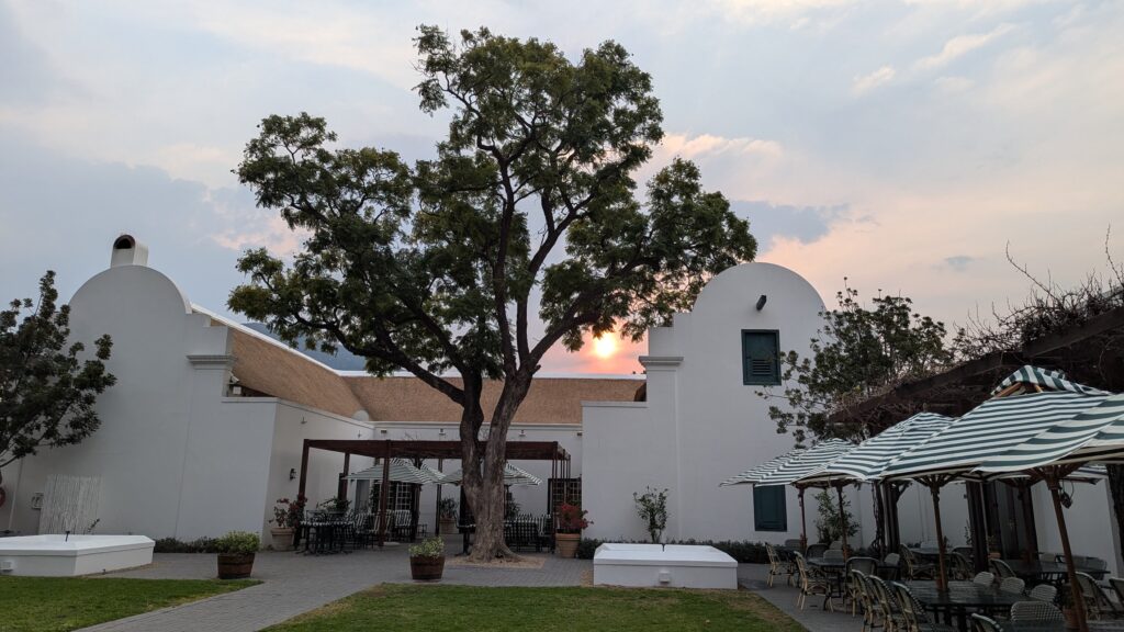 The very charming and luxurious Drostdy Hotel.