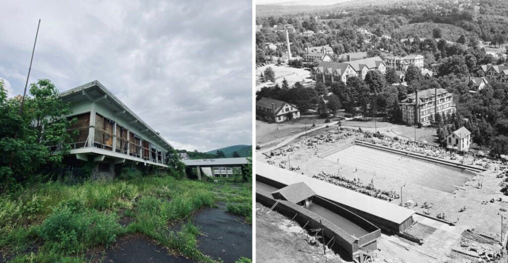 Image credits: © Old Homowack Lodge Historical Landmark/Google maps © Site of Former Grossinger's Resort Hotel/Google Maps