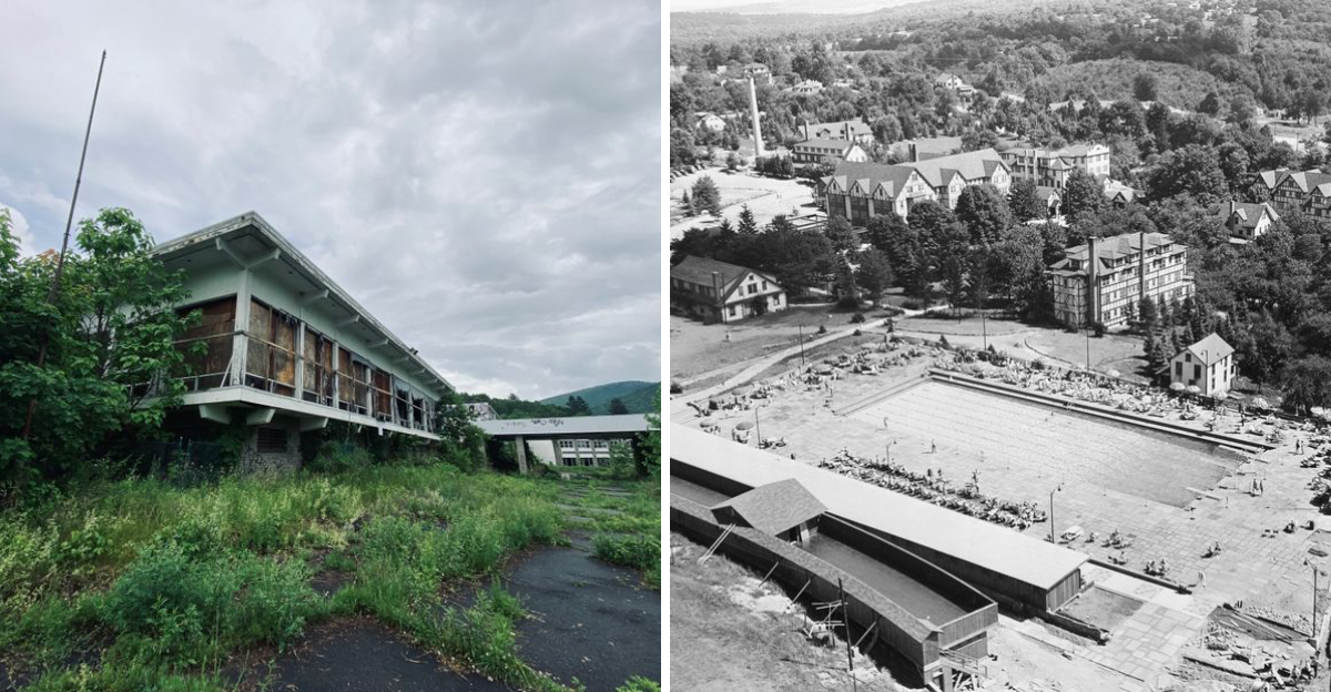 Image credits: © Old Homowack Lodge Historical Landmark/Google maps © Site of Former Grossinger's Resort Hotel/Google Maps