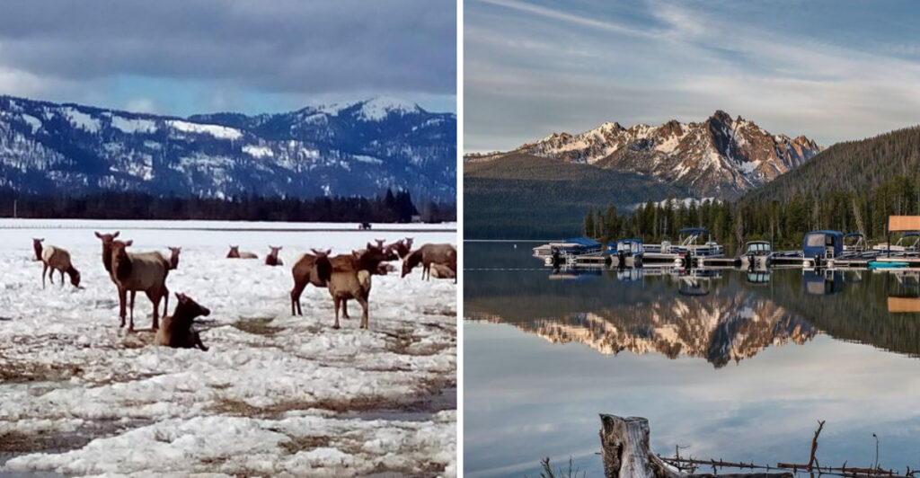 Image credits: © Donnelly/Google maps © Redfish Lake Lodge/Google maps