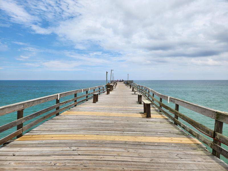 Winter Fishing Piers and Quiet Soundside Paths