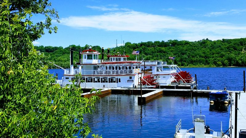 Ice Blue Bridge And River Scenes