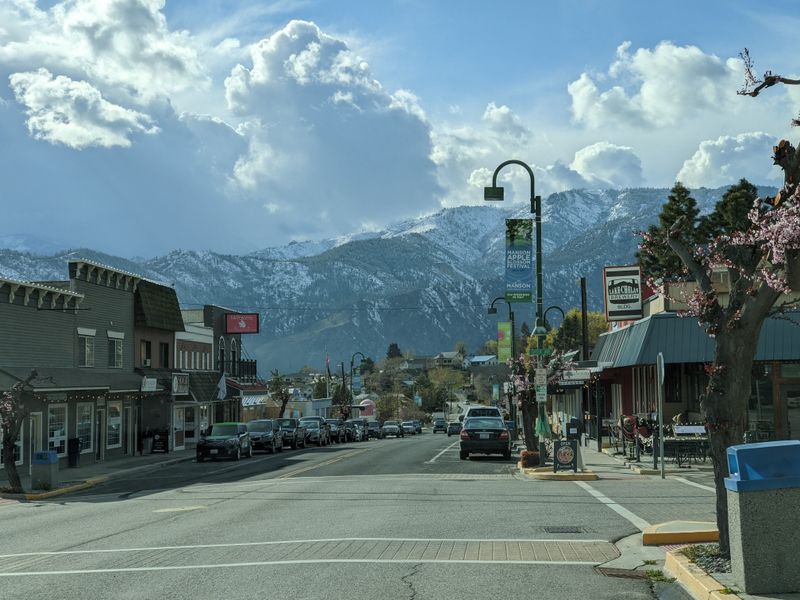 A Village Center That Glows in Cold Weather