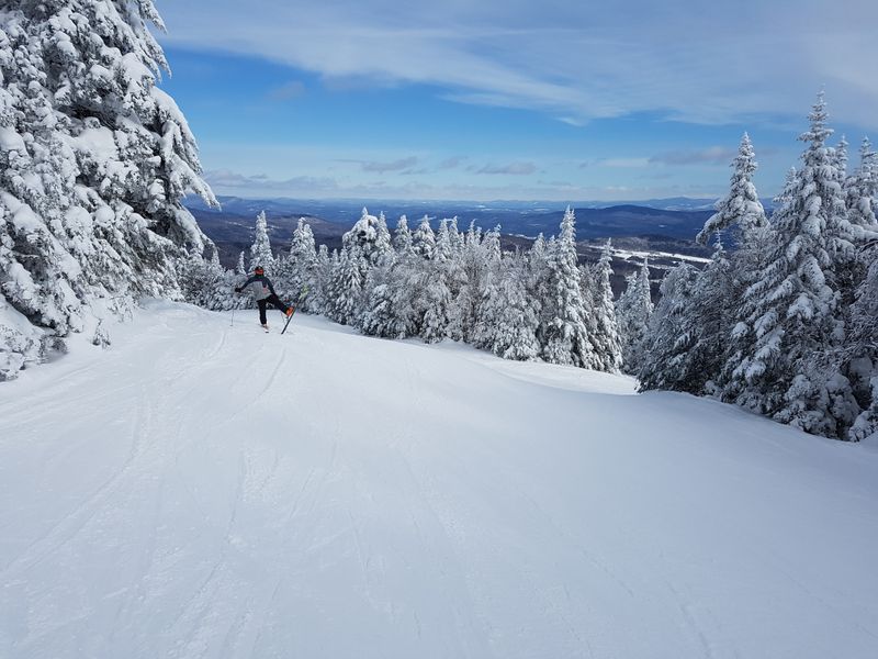 Cross-Country Skiing Through Valley Landscapes