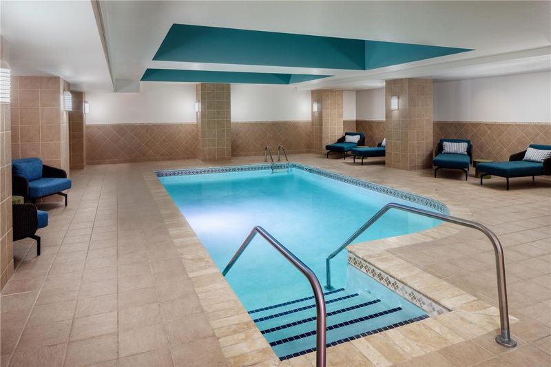 Indoor pool and fitness for steady routines