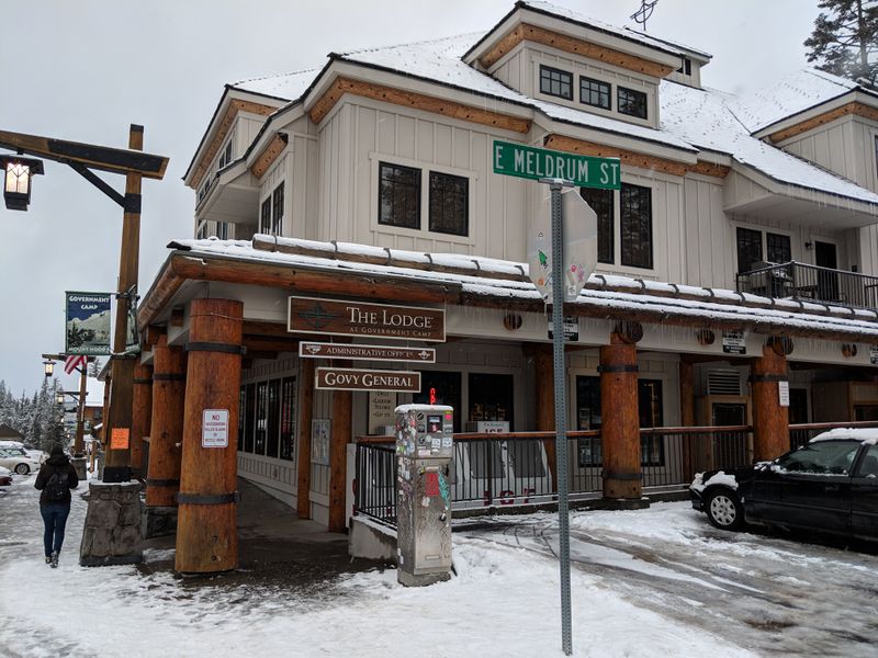 A Walkable Center Designed for Snowy Evenings