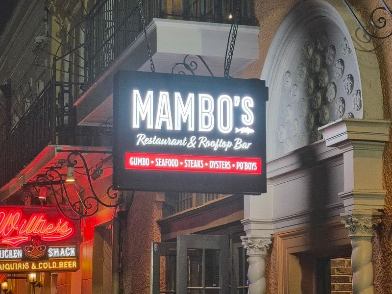Mambo's Cajun & Creole, 411 Bourbon St, New Orleans, LA
