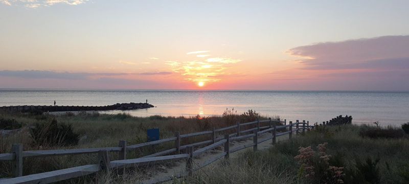 Snow Covered Dunes That Frame a Different Shoreline