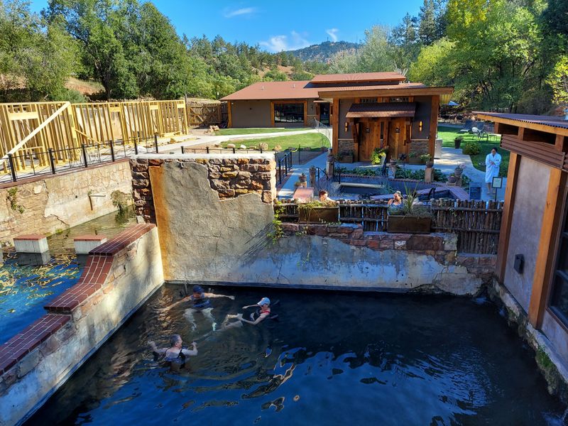 Moccasin Springs Natural Mineral Spa, soak and stroll