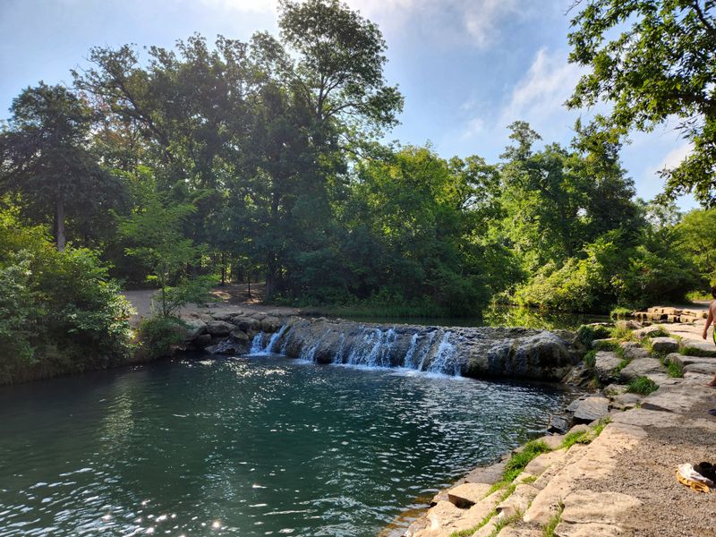 Little Niagara, a favorite splash and sit spot
