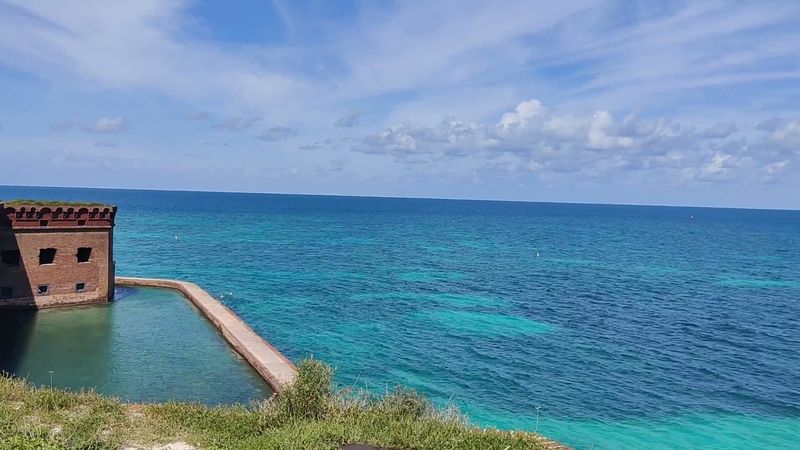 Snorkeling the moat wall and living reef