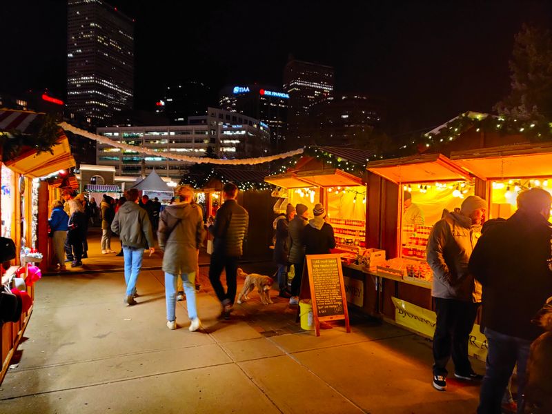 Authentic German Market Atmosphere Transports Visitors to Bavaria
