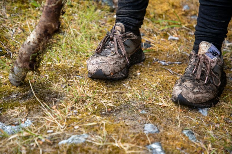 Making A Brand-New Trail Around Mud Or Crowds