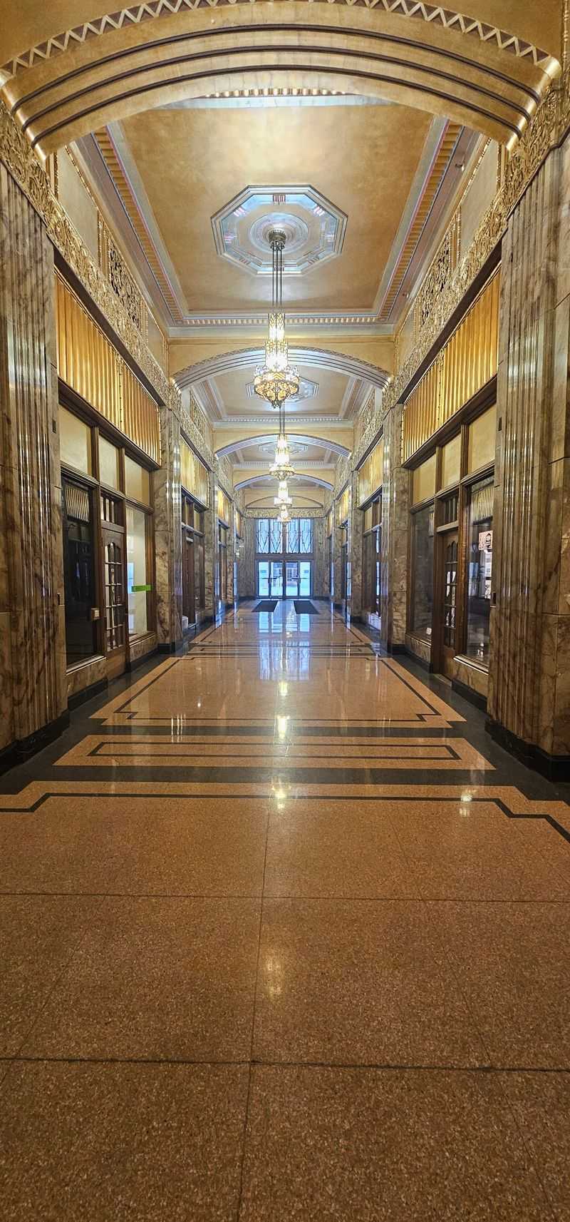Philcade Building lobby, a glittering time capsule