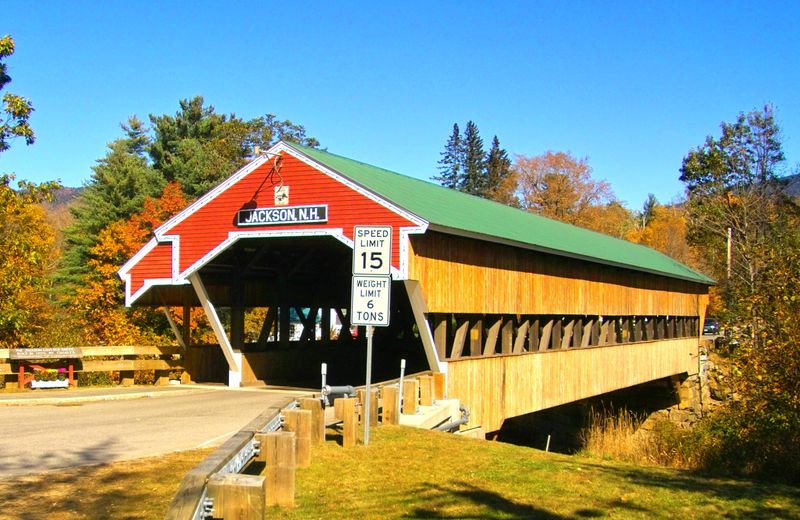 The iconic Jackson Covered Bridge
