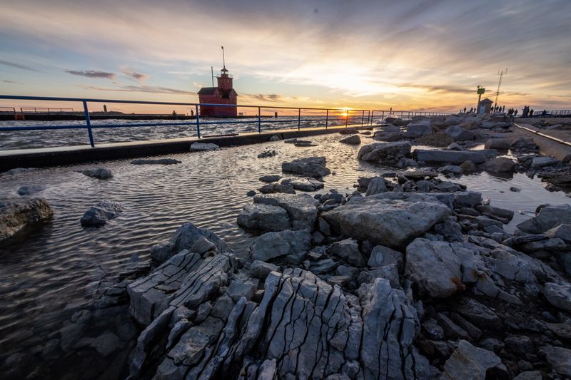 Lake Macatawa Shoreline Trails Offer Moving Sunset Experiences