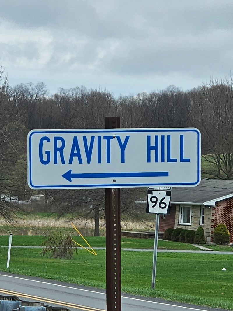 Gravity Hills around Pennsylvania