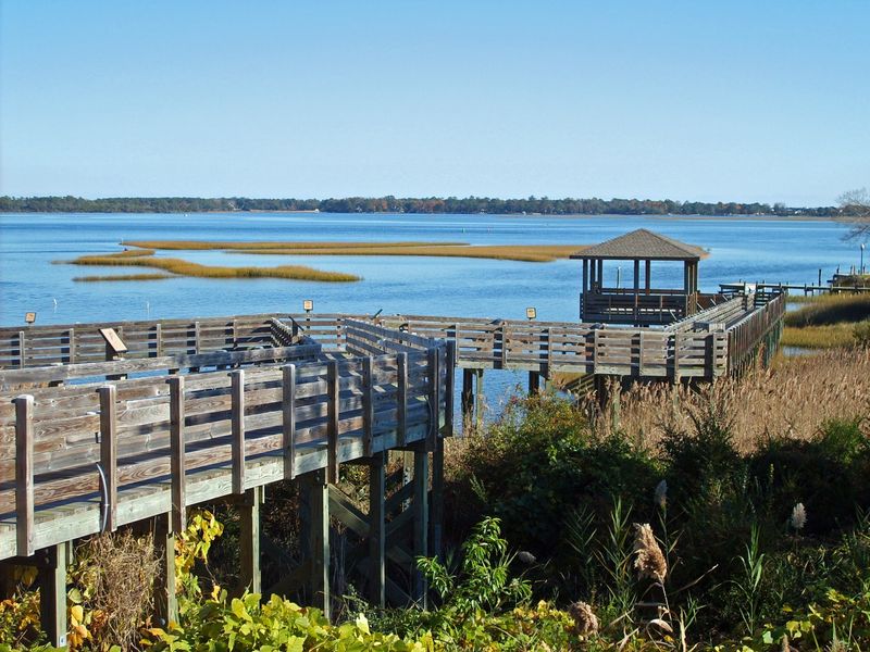 Drive to Swansboro Harbor and Boardwalk