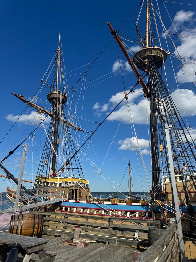 Plymouth Rock and Mayflower II