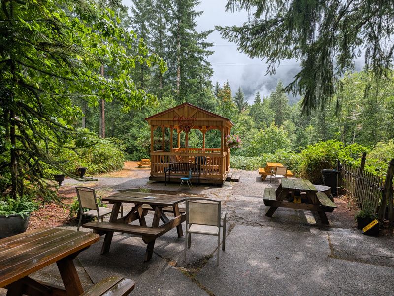 A Peaceful Stop Between Forest and Sky