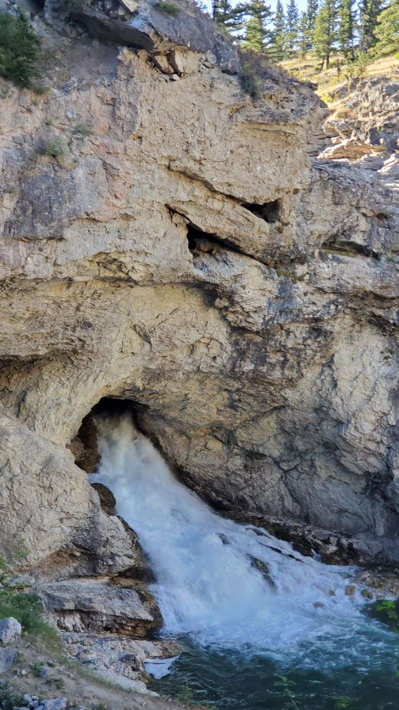 Natural Bridge Falls Near Big Timber