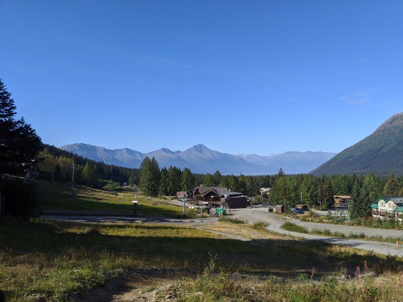 Town Center Stroll, Small Shops and Mountain Backdrops