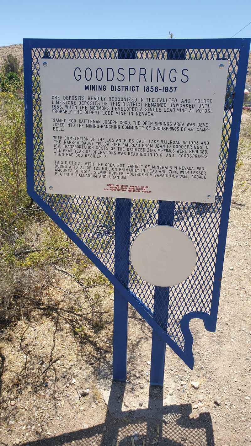 Goodsprings Historical Society displays and local memory