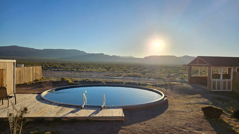 Desert lodging options near town for a quiet base