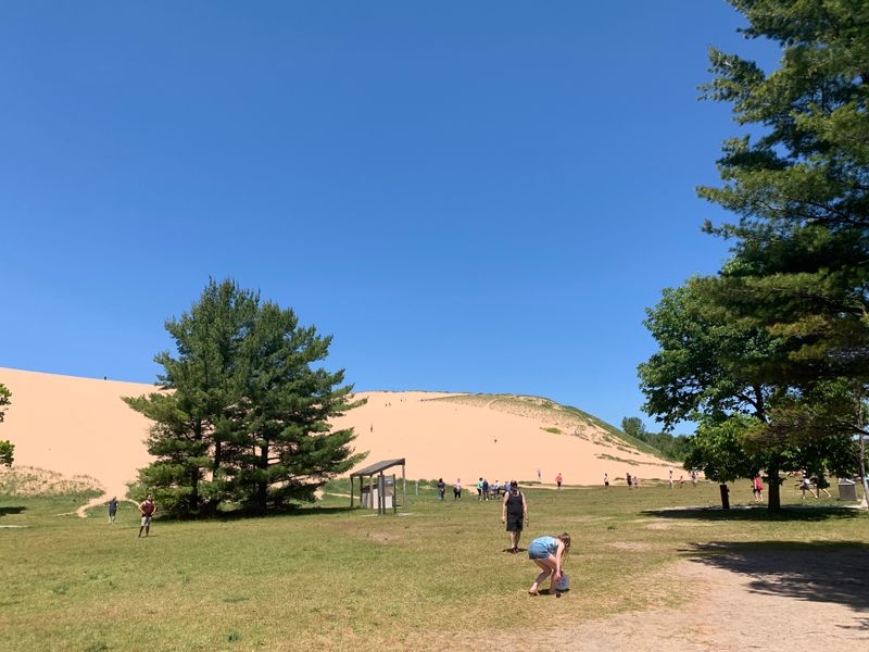Climb the dunes at Sleeping Bear Dunes National Lakeshore
