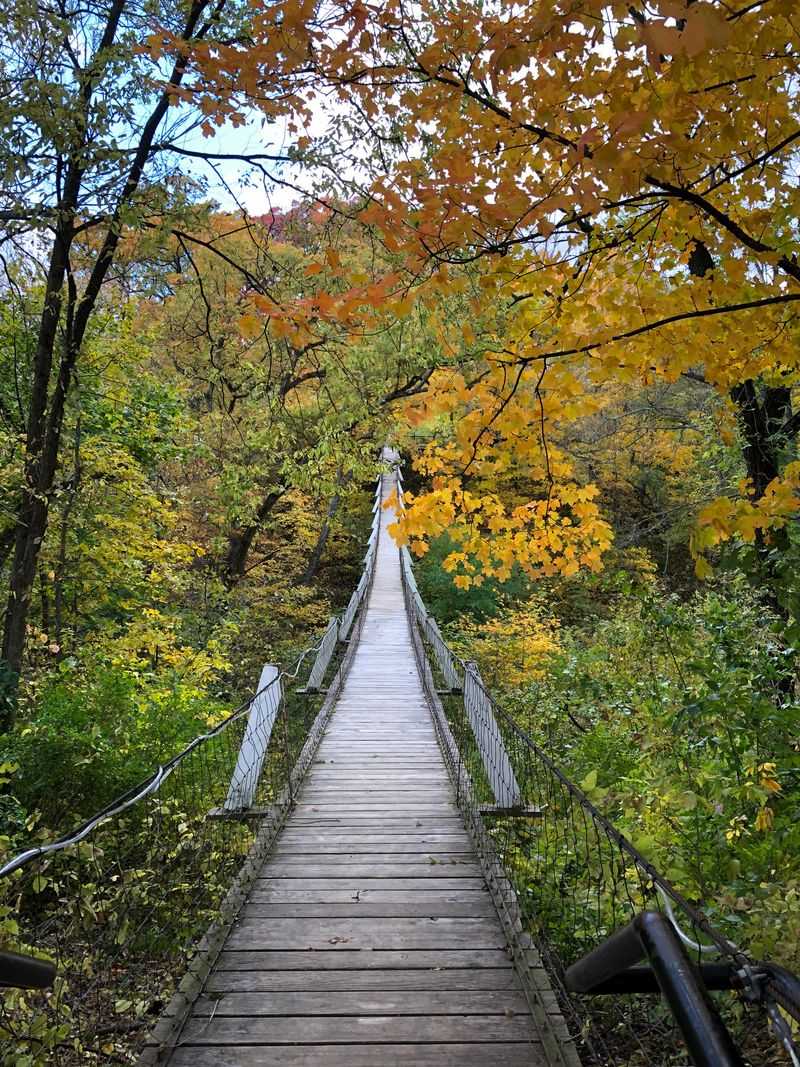 Lovers Leap Swinging Bridge, Columbus Junction