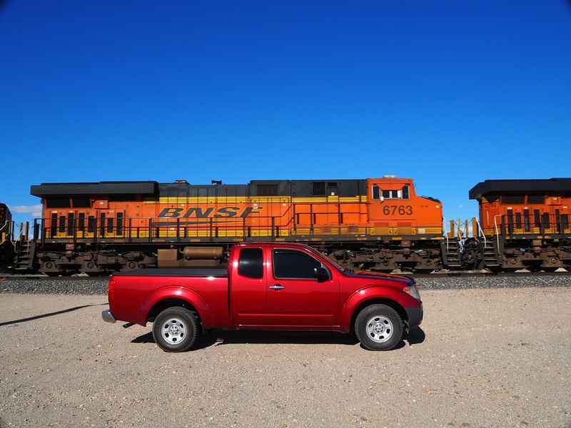Desert Rail Watching Beside The BNSF Line