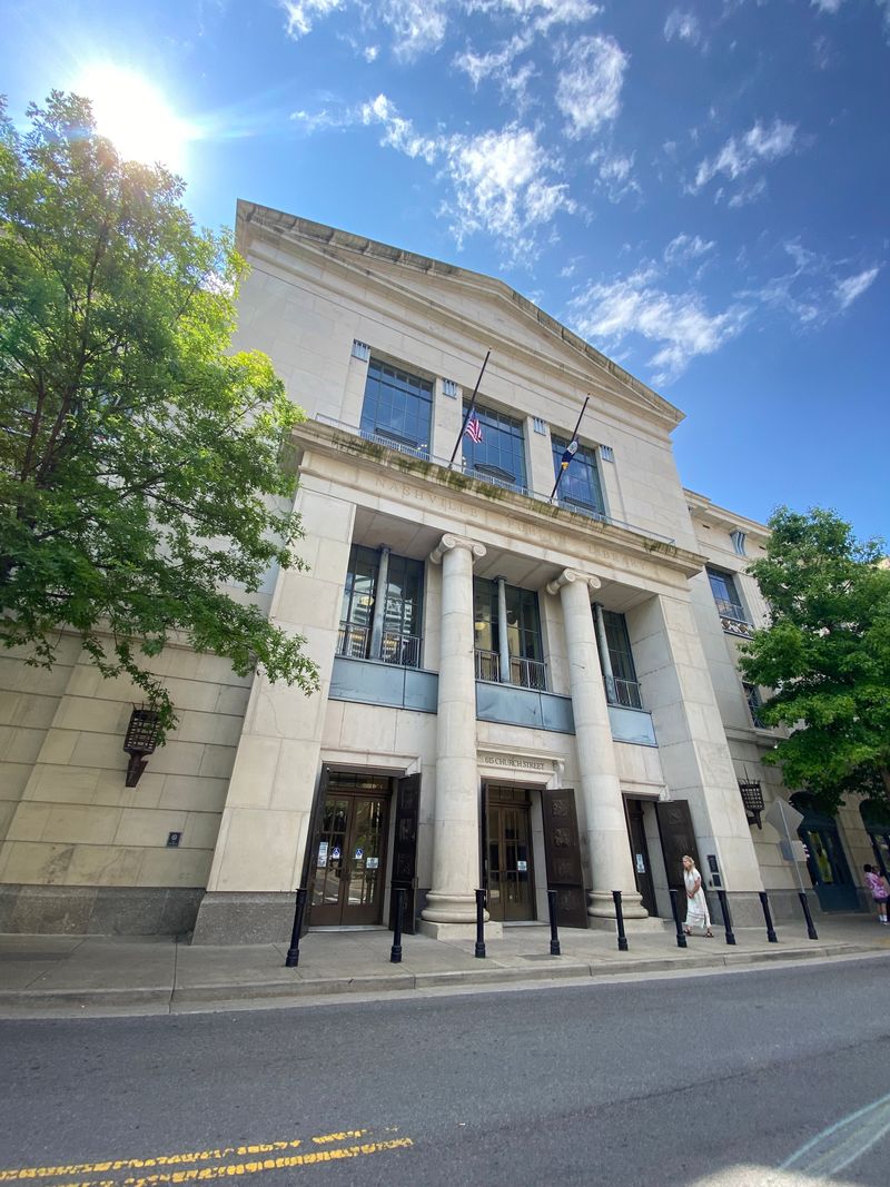 Disrupted Daily Life Near Nashville Public Library Main Branch