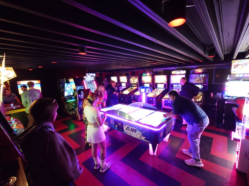 Downtown walk and arcade fun on Front Street