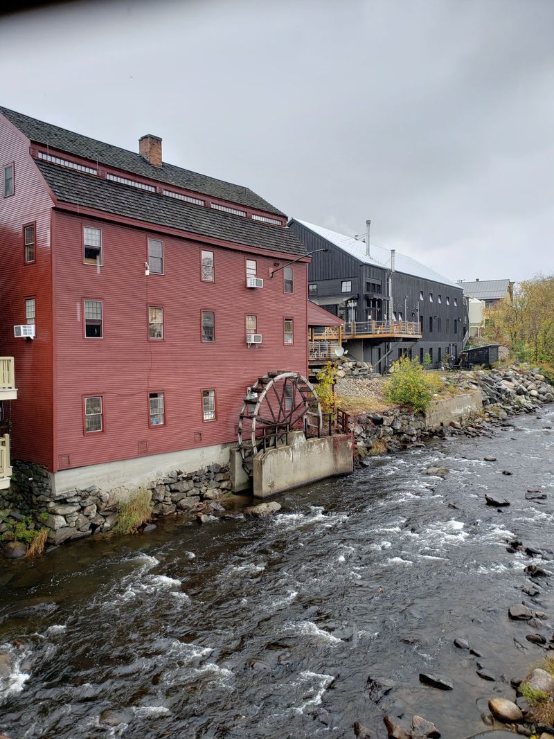 The Littleton Grist Mill Looks Like a Painting in the Fog