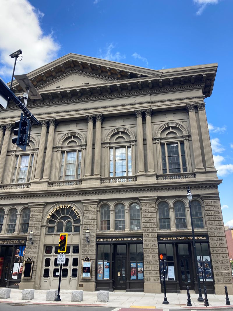Historic Downtown Architecture Glows During Golden Hour