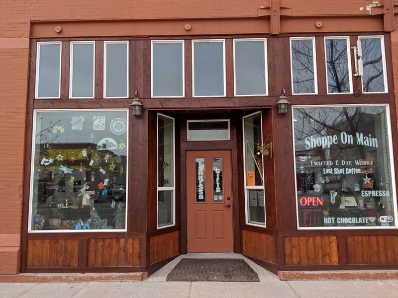 Main Street Under Christmas Lights
