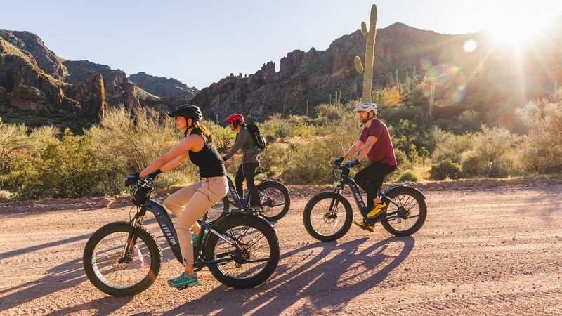 Adventures on Electric Bikes Through Desert Trails