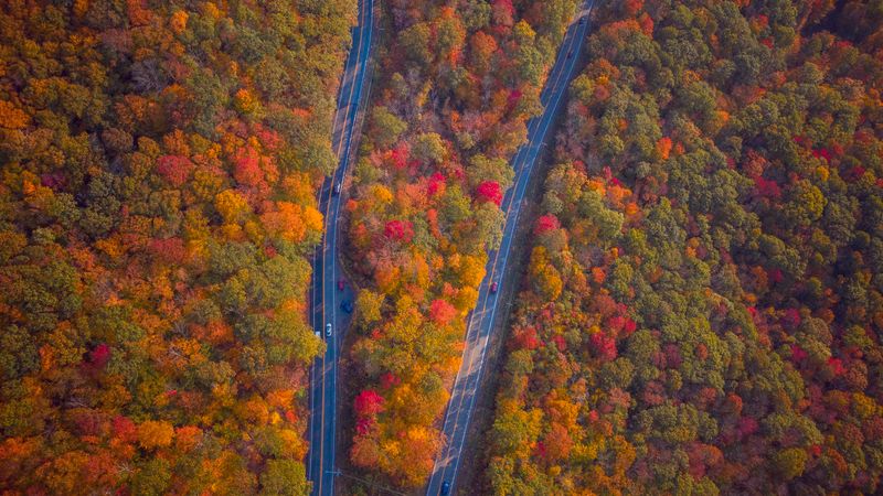 Mohawk Trail Scenic Byway around Charlemont