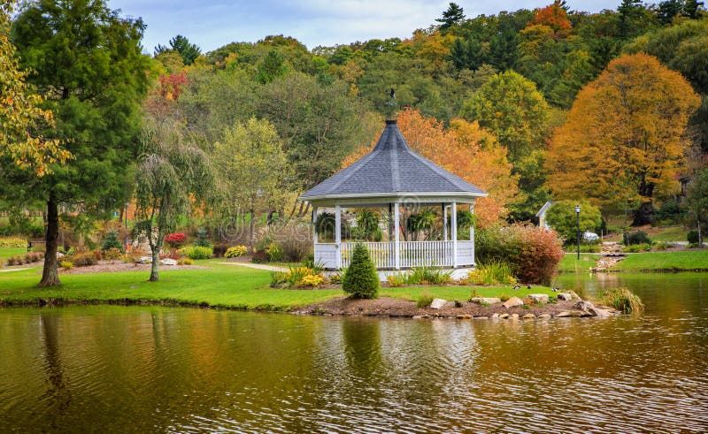 Memorial Park with Vintage Gazebo