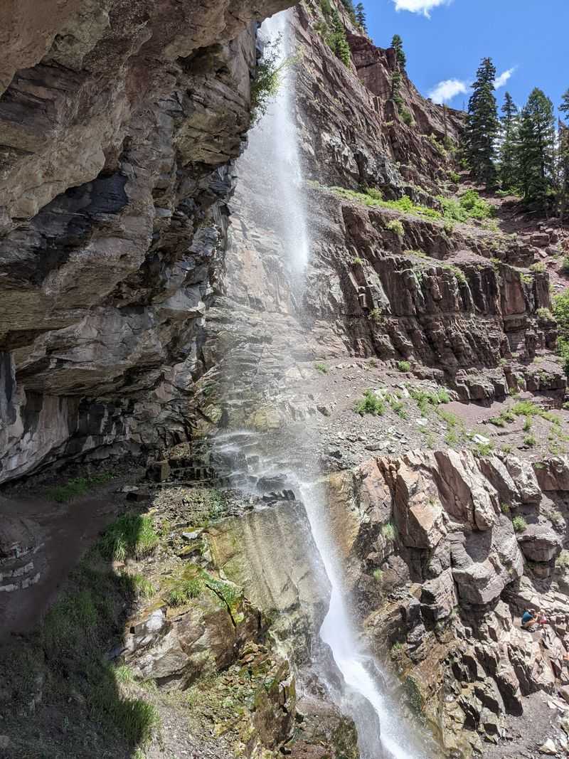 Ouray Alpenglow On Cascade Falls